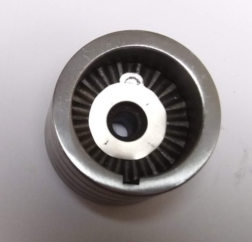 Judy Larson's Ripple Bracelet  - , Metalwork, Cutting, Cutting Tool, Cutters, Dapping, Dapping Jewelry, Filing, Finishing, Findings, Clasps, Components, Tumbling, Tumble, Tumbling Jewelry, Butane Torch, Soldering, Solder, Tools, Place the top of the ring press in place.